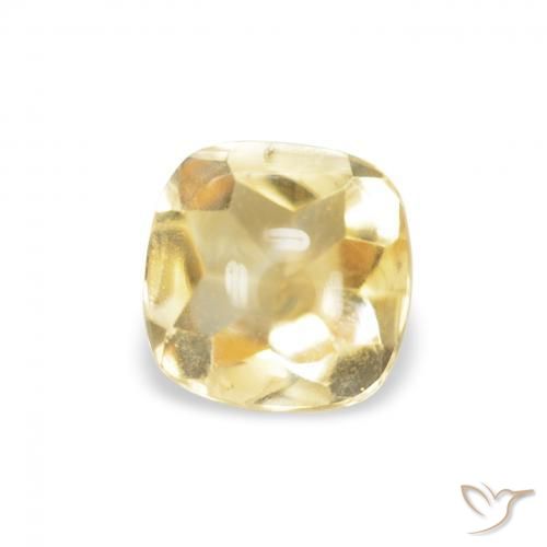 Citrine Doré naturelle Coussin, 0.59 ct, Transparent