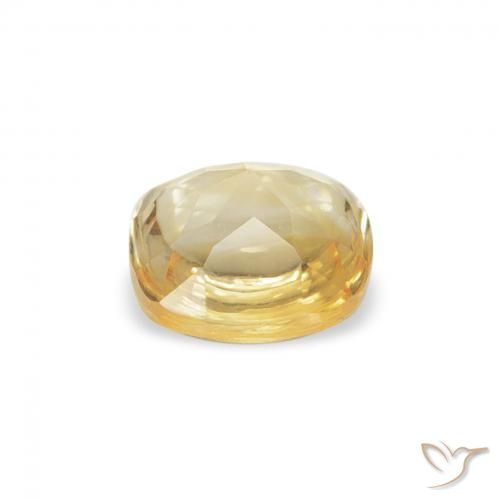 Citrine Doré naturelle Coussin, 0.59 ct, Transparent