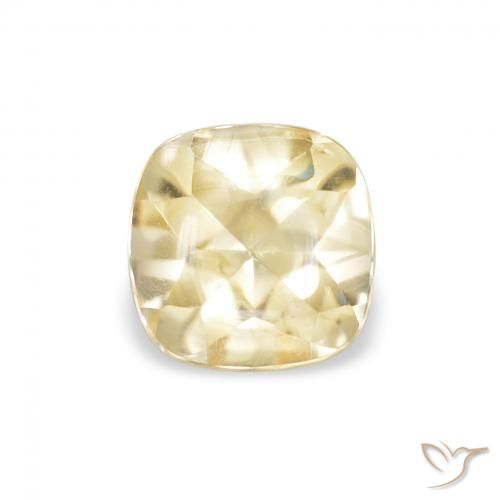0.66ct Naturel Doré Citrine, Coussin, Transparent