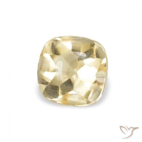 Citrine Doré naturelle Coussin, 0.66 ct, Transparent