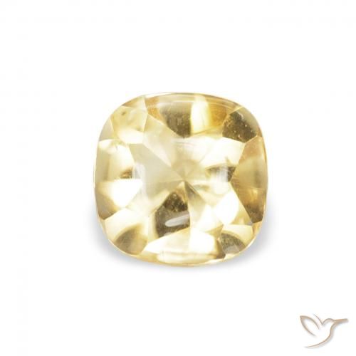 Citrine Doré naturelle Coussin, 0.57 ct, Transparent