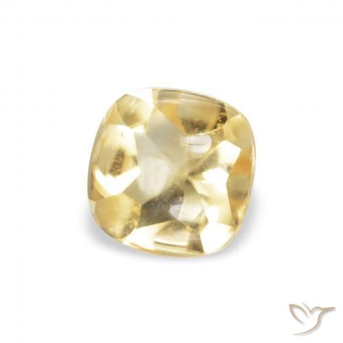 Citrine Doré naturelle Coussin, 0.57 ct, Transparent