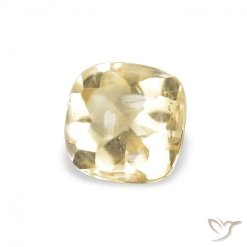 Citrine Doré naturelle Coussin, 0.60 ct, Transparent