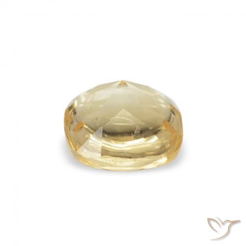 Citrine Doré naturelle Coussin, 0.60 ct, Transparent