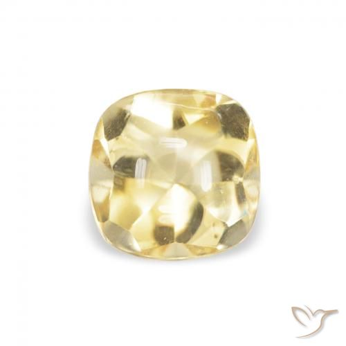 Citrine Doré naturelle Coussin, 0.70 ct, Transparent