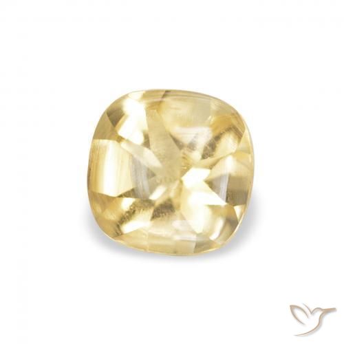 Citrine Doré naturelle Coussin, 0.51 ct, Transparent