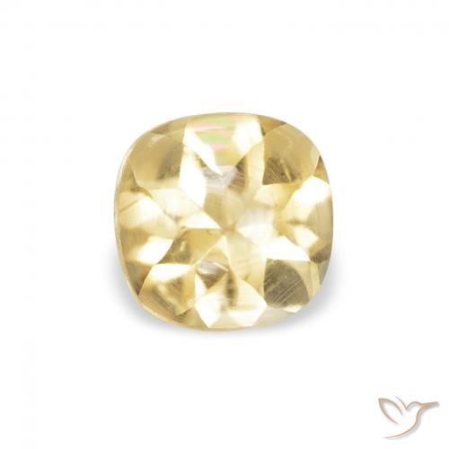 0.54ct Naturel Doré Citrine, Coussin, Transparent