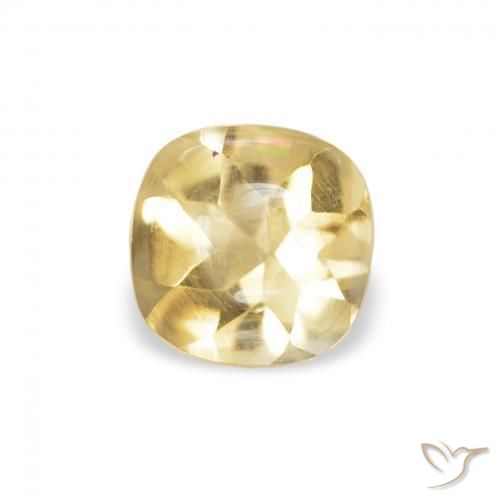 Citrine Doré naturelle Coussin, 0.54 ct, Transparent