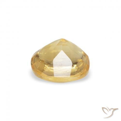 Citrine Doré naturelle Coussin, 0.54 ct, Transparent