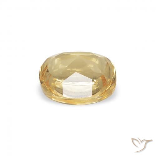 Citrine Doré naturelle Coussin, 0.56 ct, Transparent