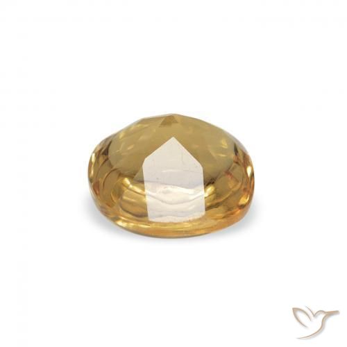 Citrine Doré naturelle Coussin, 0.57 ct, Transparent
