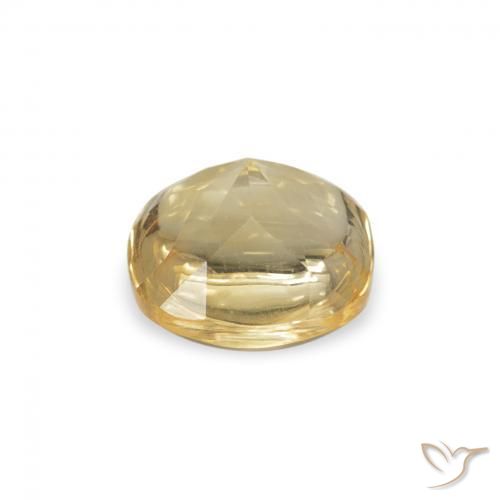 Citrine Doré naturelle Coussin, 0.65 ct, Transparent