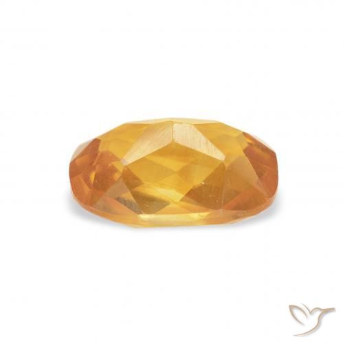 Citrine Orange moyen naturelle Coussin, 1.18 ct, VS