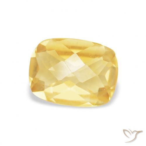 Citrine Orange Doré naturelle Coussin, 1.16 ct, VS