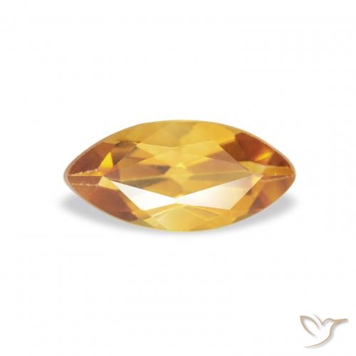 0.43ct Naturel Medium Light-Golden Citrine, Marquise, VS
