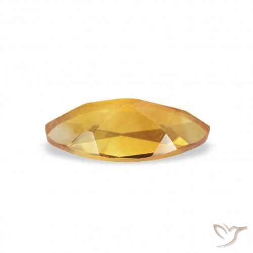 Citrine Medium Light-Golden naturelle Marquise, 0.43 ct, VS