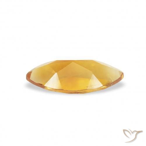 Citrine Medium Light-Golden naturelle Marquise, 0.45 ct, VS