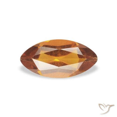 0.50ct Naturel Orange moyen Citrine, Marquise, VS