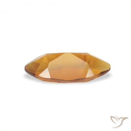 Citrine Orange moyen naturelle Marquise, 0.50 ct, VS