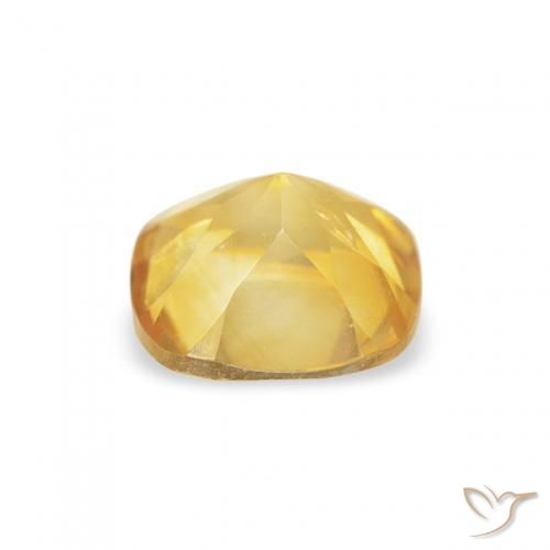 Citrine Jaune Toscane naturelle Coussin, 0.50 ct, VS