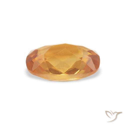 Citrine Or orange foncé naturelle Coussin, 1.15 ct, VVS
