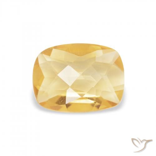 Citrine Or naturelle Coussin, 0.93 ct, VVS
