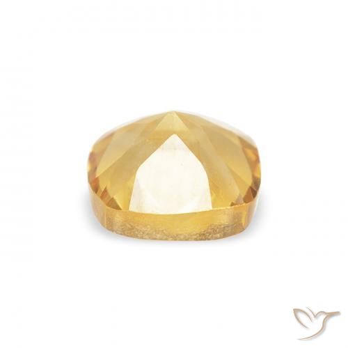 Citrine Doré naturelle Coussin, 0.51 ct, VVS