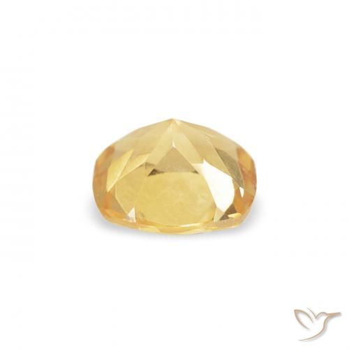 Citrine Jaune moyen naturelle Coussin, 0.40 ct, VVS