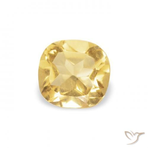 Citrine Or naturelle Coussin, 0.37 ct, VVS