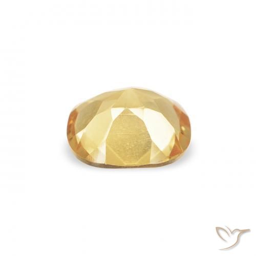 Citrine Or naturelle Coussin, 0.37 ct, VVS