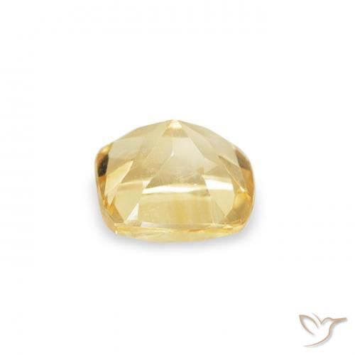 Citrine Jaune Toscane naturelle Coussin, 0.40 ct, VVS
