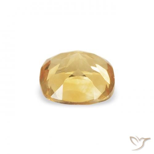 Citrine Doré moyen naturelle Coussin, 0.47 ct, VVS