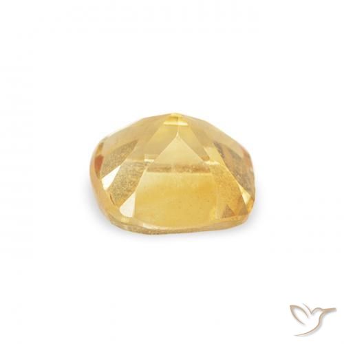 Citrine Or naturelle Coussin, 0.44 ct, VVS