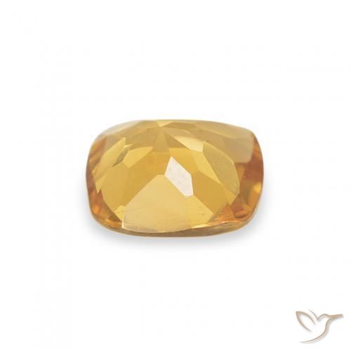 Citrine Or moyen naturelle Coussin, 0.40 ct, VVS
