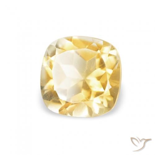Citrine Doré naturelle Coussin, 0.51 ct, VVS