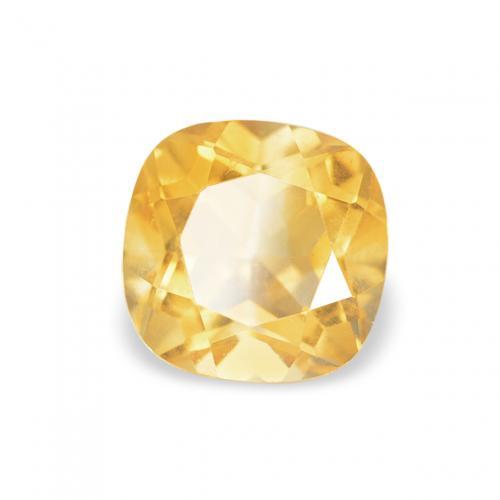 Citrine Orange Doré naturelle Coussin, 0.58 ct, VVS