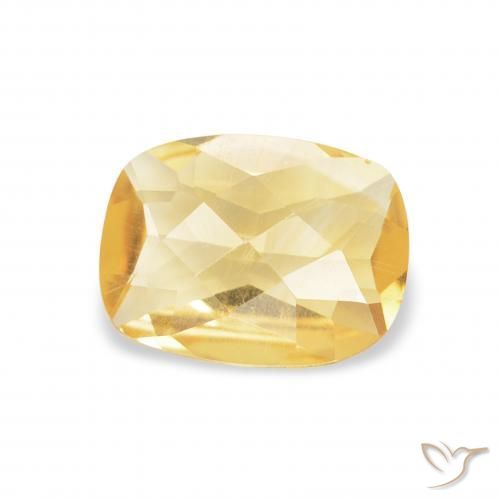 Citrine Or naturelle Coussin, 0.81 ct, VVS