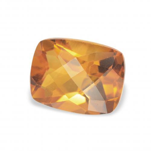 Citrine Orange foncé naturelle Coussin, 1.50 ct, VVS