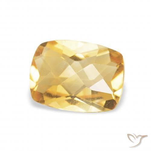 Citrine Or naturelle Coussin, 1.20 ct, VVS