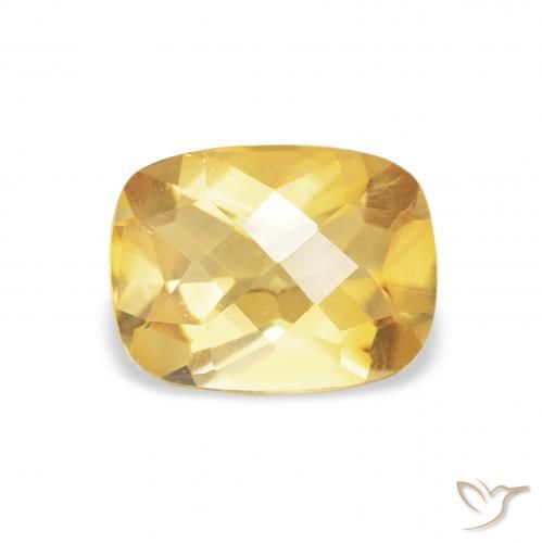 1.16ct Naturel Or moyen Citrine, Coussin, VVS-VS