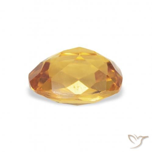 Citrine Medium Light-Golden naturelle Coussin, 1.43 ct, VS