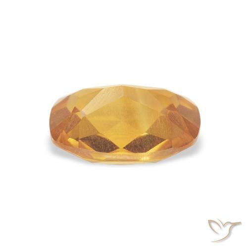 Citrine Doré foncé naturelle Coussin, 1.20 ct, VS