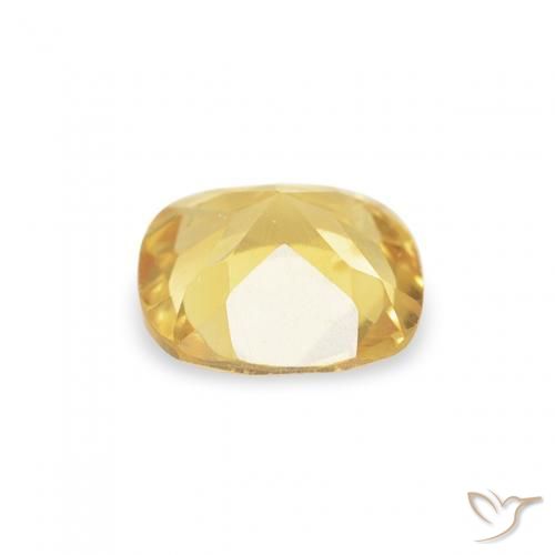 Citrine Doré naturelle Coussin, 0.39 ct, VS