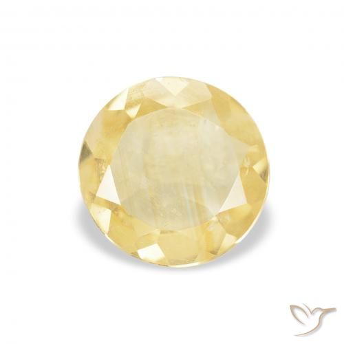 0.73ct Naturel Jaune clair Citrine, Tour, VVS