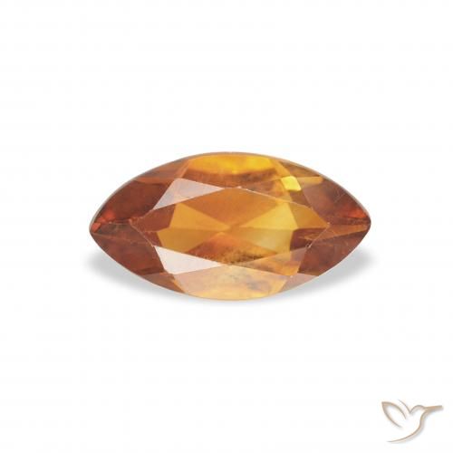 0.49ct Naturel Orange brun Citrine, Marquise, VVS