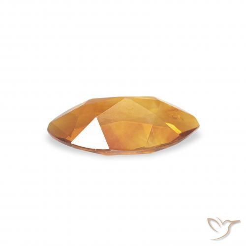 Citrine Orange brun naturelle Marquise, 0.49 ct, VVS