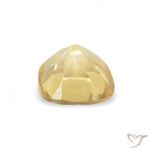Citrine Doré léger naturelle Coussin, 0.53 ct, VVS-VS
