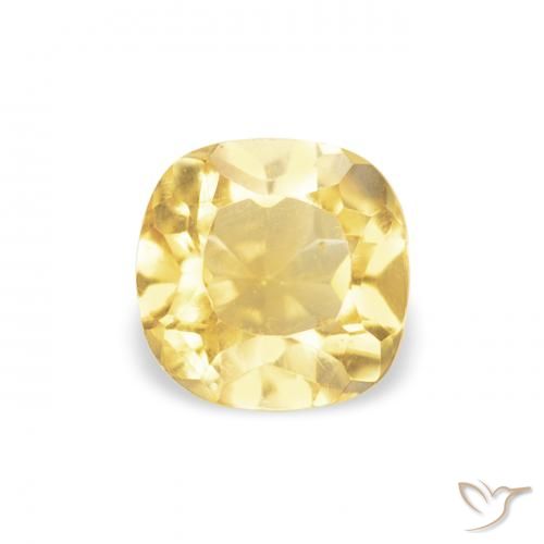 0.47ct Naturel Jaune doré léger Citrine, Coussin, VVS-VS
