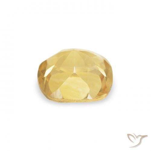 Citrine Jaune doré léger naturelle Coussin, 0.47 ct, VVS-VS