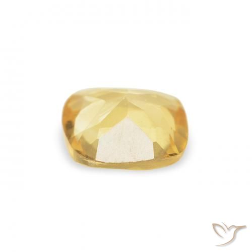 Citrine Jaune clair naturelle Coussin, 0.42 ct, VVS-VS